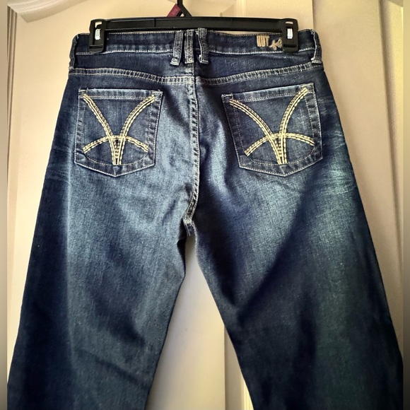Kut from the Kloth Dark Blue Flare Jeans - Picture 3 of 12